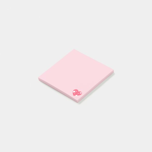 Sparking Emoji Heart Post-it® Notes (Schuin)