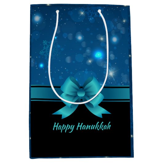 Sparking Hanukkah Medium Cadeauzakje (Voorkant)