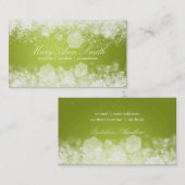 Sparking Night Lime Green Professional Visitekaartje (Voorkant / Achterkant)