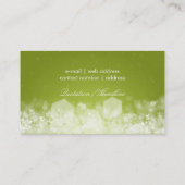 Sparking Night Lime Green Professional Visitekaartje (Achterkant)