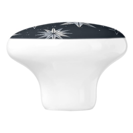 Sparking Night Sky Keramische Knop (Zijkant)