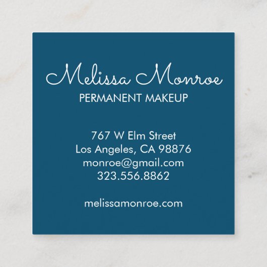 Sparking Sun Cute en Charming Vierkante Visitekaartje (Achterkant)