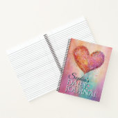 Sparking Watercolor Heart For Every Thought Notitieboek (Binnen)