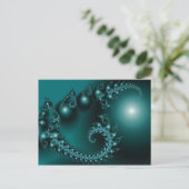 Sparkle 3 Abstracte Fractal Fine Art Briefkaart (Staand voorkant)