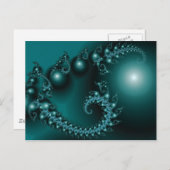 Sparkle 3 Abstracte Fractal Fine Art Briefkaart (Voorkant / Achterkant)