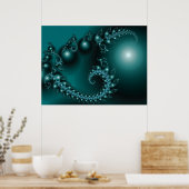 Sparkle 3 Abstracte Fractal Fine Art Poster (Keuken)