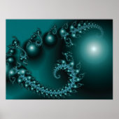 Sparkle 3 Abstracte Fractal Fine Art Poster (Voorkant)