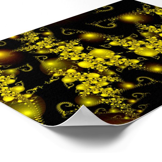 Sparkle 5 Beauful Gold Abstract Pattern Poster (Hoek)