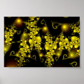 Sparkle 5 Beauful Gold Abstract Pattern Poster (Voorkant)