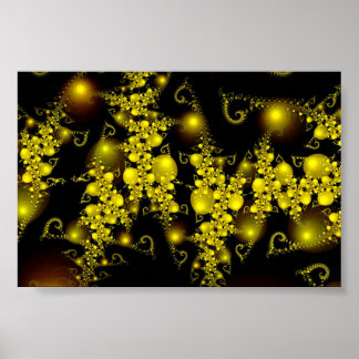 Sparkle 5 Beauful Gold Abstract Pattern Poster