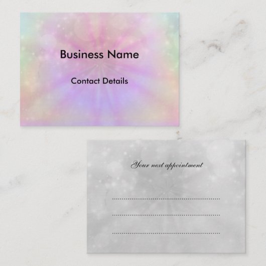 Sparkle-afspraak Afsprakenkaartje (Voorkant / Achterkant)