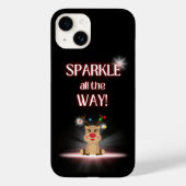 Sparkle All Way Rendier Case-Mate iPhone Case (Achterkant)
