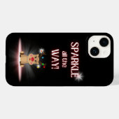 Sparkle All Way Rendier Case-Mate iPhone Case (Achterkant (horizontaal))