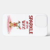 Sparkle All Way Rendier Case-Mate iPhone Case (Achterkant (horizontaal))