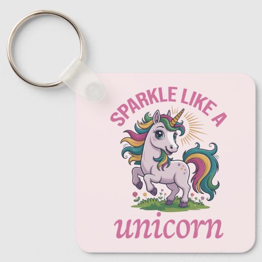 Sparkle als een eenhoorn sleutelhanger (Voorkant)