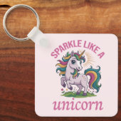 Sparkle als een eenhoorn sleutelhanger (Voorkant)