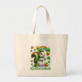 Sparkle and Luck Squirrel Grote Tote Bag (Voorkant)