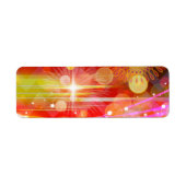 Sparkle and Shine Chevron Light Rays Abstract Etiket (Voorkant)