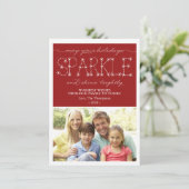 Sparkle and Shine Christmas-fotokaart voor kerstva Feestdagenkaart (Staand voorkant)