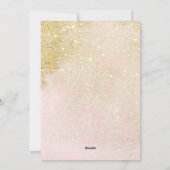 Sparkle and Shine Faux Glitter Feestdagenkaart (Achterkant)