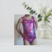 Sparkle and Shine Leotard Lover Briefkaart (Staand voorkant)