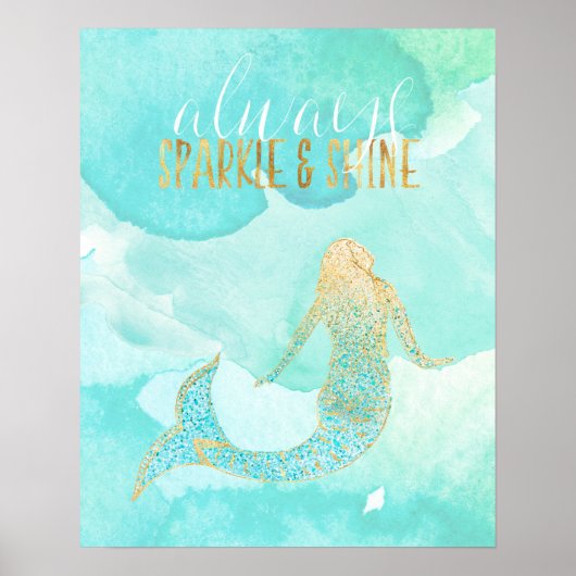 Sparkle and Shine Mermaid Poster (Voorkant)