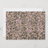 Sparkle and Shine Pink Gold Birthday Invitation Kaart (Achterkant)