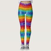 Sparkle and Shine with Rainbow Sequin Glitter Leggings (Voorkant)