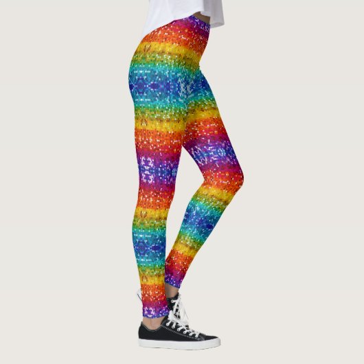 Sparkle and Shine with Rainbow Sequin Glitter Leggings (Rechts)