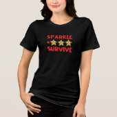 Sparkle and Survive Funny Mom New Year T-Shirt (Voorkant)