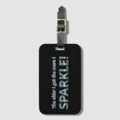 Sparkle Bagagelabel (Voorkant (verticaal))