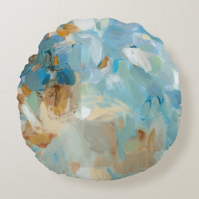 Sparkle Beach Rond Kussen (Voorkant)