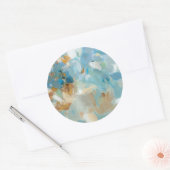 Sparkle Beach Ronde Sticker (Envelop)