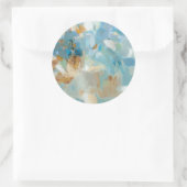 Sparkle Beach Ronde Sticker (Tas)