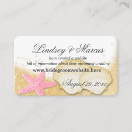 Sparkle Beach Wedding Informatie Kaarten