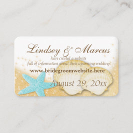 Sparkle Beach Wedding Informatie Kaarten
