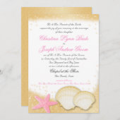 Sparkle Beach Zeeschelpen en Zeesterren Kaart (Voorkant / Achterkant)