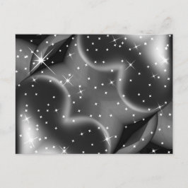 Sparkle Black Hearts Briefkaart