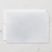 Sparkle blauwe glitter en bloemendank u kaart (Achterkant)