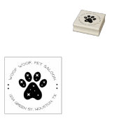 sparkle bling Paw Print huisdier salon Rubberstempel (Gestempeld)