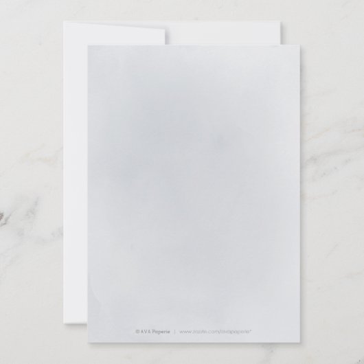 Sparkle blue glitter en bloemen 1ste verjaardag kaart (Achterkant)