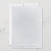 Sparkle blue glitter en bloemen 75e verjaardag kaart (Achterkant)