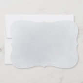 Sparkle blue glitter en floral Quinceanera Kaart (Achterkant)