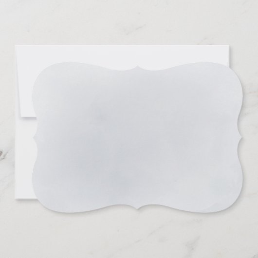 Sparkle blue glitter en floral Quinceanera Kaart (Achterkant)