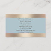 Sparkle Blue Marble en Gold Modern Elegant Visitekaartje (Achterkant)