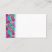 Sparkle Blue Paars Mermaid Tail Fish Scale Bright Visitekaartje (Voorkant)