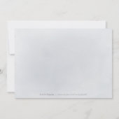 Sparkle blue zilverglitter floral Save the Date (Achterkant)