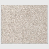 Sparkle Blush Cream Glitz Glitter Cadeaupapier (Vlak)