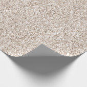 Sparkle Blush Cream Glitz Glitter Cadeaupapier (Hoek)