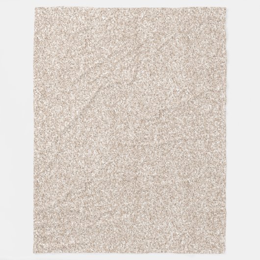 Sparkle Blush Cream Glitz Glitter         Fleece Deken (Voorkant)